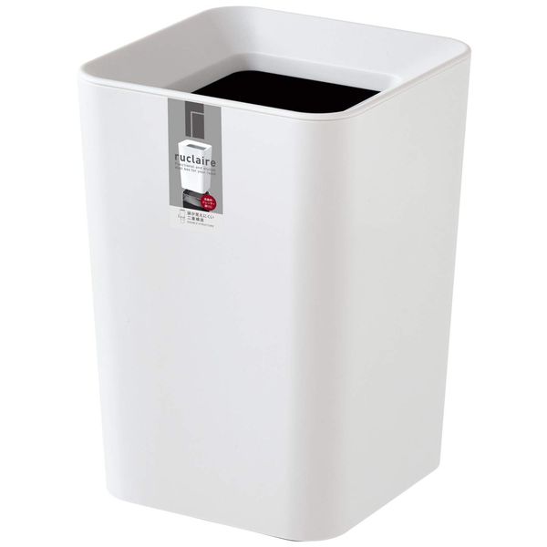 ASBEL A6210 Leclerc CV Mini Wastebasket Lavatory Tabletop Wastebasket Without Lid, White