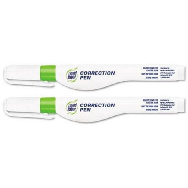 Paper Mate Liquid Paper Correction Pen 3.5ml Pack of 2