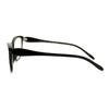 Clear Lens Glasses With Bifocal Reading Lens Womens Rectangular Cateye Black +2.5