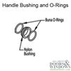 Hoppe Handle Bushing With Two Buna Rubber O ring For Hoppe Door Handles