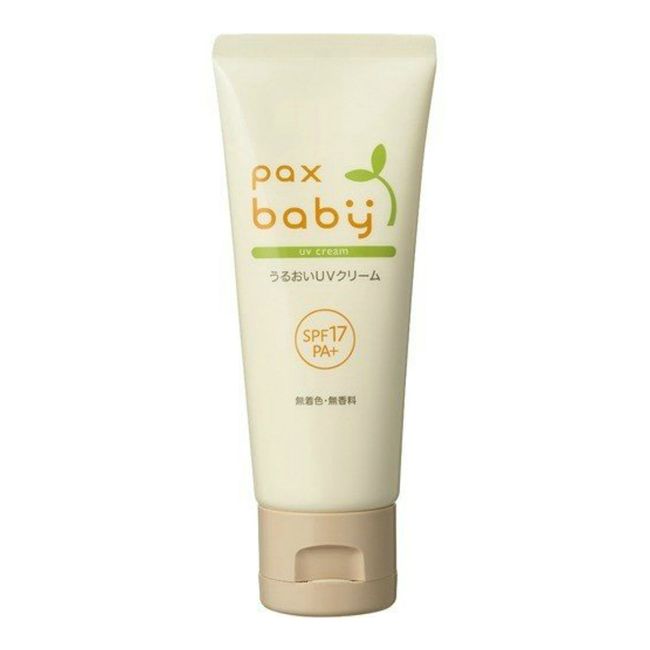 [Taiyo Yushi] Pax Baby Moisturizing UV Cream SPF17PA + 40g Sunscreen Children Babies Sensitive Skin UV Care UV Protection Moisturizing Natural Tube Full Body Face Can be removed with soap Color-free Unscented UV Protection UV Protection