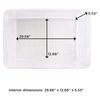 Homz Snaplock 41 Qt Stackable Plastic Storage Container w/Latching Lid (2 Pack)