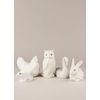 LLADRÓ Hen Figurine. Matte White. Porcelain Hen Figure.