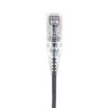 Micro Connectors E08-050-SLIM 50' Ultra Slim Cat6 UTP RJ45 Patch Cable, Gray