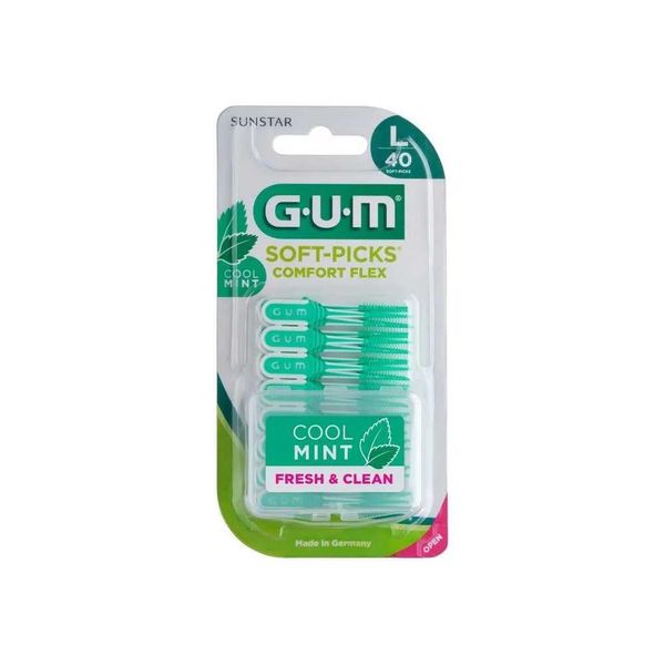Gum Comfort Flex Cool Mint Large Soft Brush, 40 Brushes