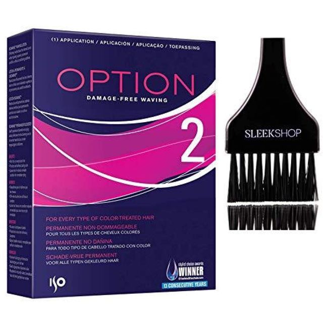 lSO OPTION Perm, Damage-Free Waving (with Sleekshop Tint Brush) Perming Hair Curls Coils (OPTION 2 - VERSION #2)