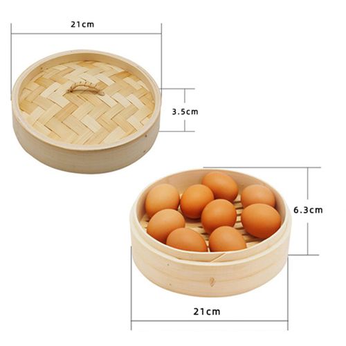 Steamer, Seiro Steamer, Bamboo Steamer, Steamed Dish, Steamed Dish, Chinese Ceiro, Delicious, Plump Steamer, Cookware, Kitchen Utensils, Multi-purpose, Dumplings, Dim Sum, Kitchen Utensils, 50 Sheets of Seiro Steamer (21 CM, 2 Main Units, 1 Lid)