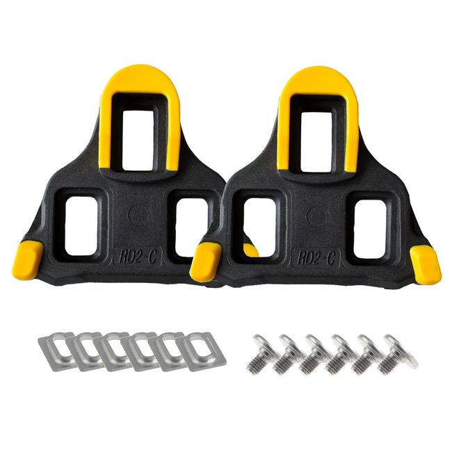 GORIX Bicycle Road Cleat (Yellow) Cleat Set (RC2-C)