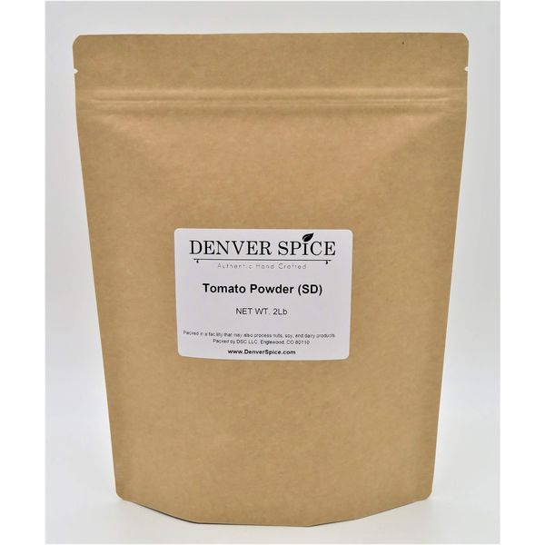 Tomato Powder, Dried - 2 Pounds - Pure Ground Dehydrated Vegetables by Denver Spice