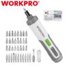 WORKPRO 4V Rechargeable Electric Screwdriver Cordless Screwdriver Set with 35Bit