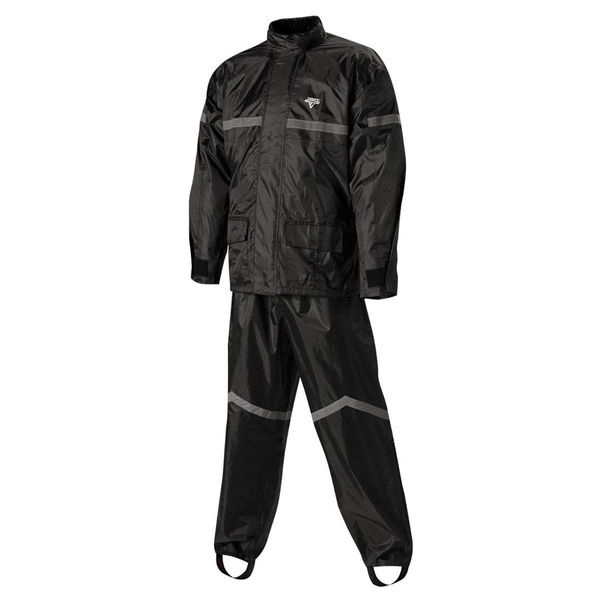 Nelson-Rigg Stormrider Rain Suit (Black/Black, Small)