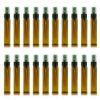 ZbFwmx 20 Pack Set 10ML Protable Refill Bulk Atomizer Spray Travel Perfume Bottle Hydrating Empty Bottle (Brown)