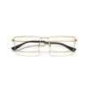 Ray-Ban RX6541 Emy Rectangular Prescription Eyewear Frames, Gold/Demo Lens, 56 mm