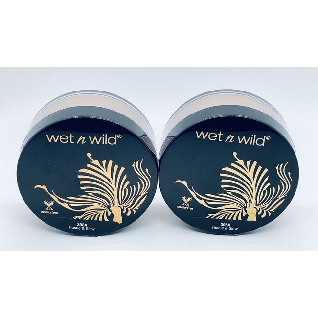 Lot of 2 Wet n Wild MegaGlo Loose Highlighting Powder #398A Hustle & Glow