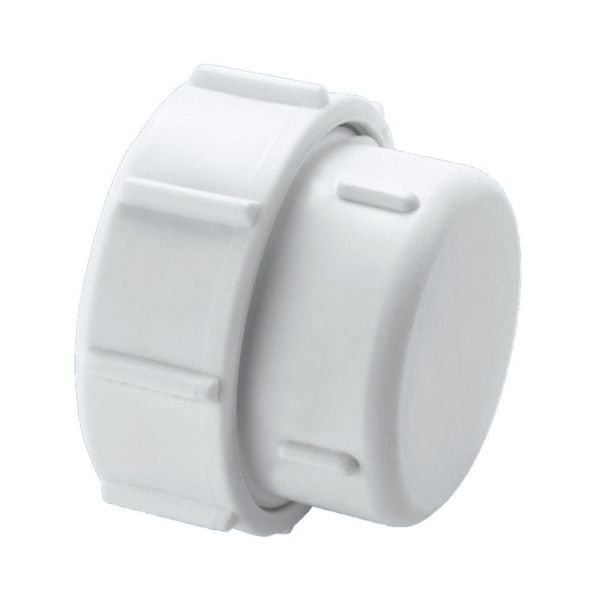 McAlpine S23U Waste Pipe Blank Cap-1.25 inch, White