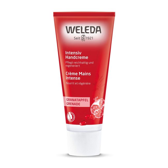 Weleda Pomegranate Hand Cream, 1.7 fl oz (50 ml), Moisturizing, Hari, Pomegranate Seed Oil, Moisturizing, Smooth, Slightly Sweet and Rich Scent, Natural Ingredients, Organic, Fruity and Spicy Scent, Single Item, 1.7 fl oz (50 ml) (x 1)