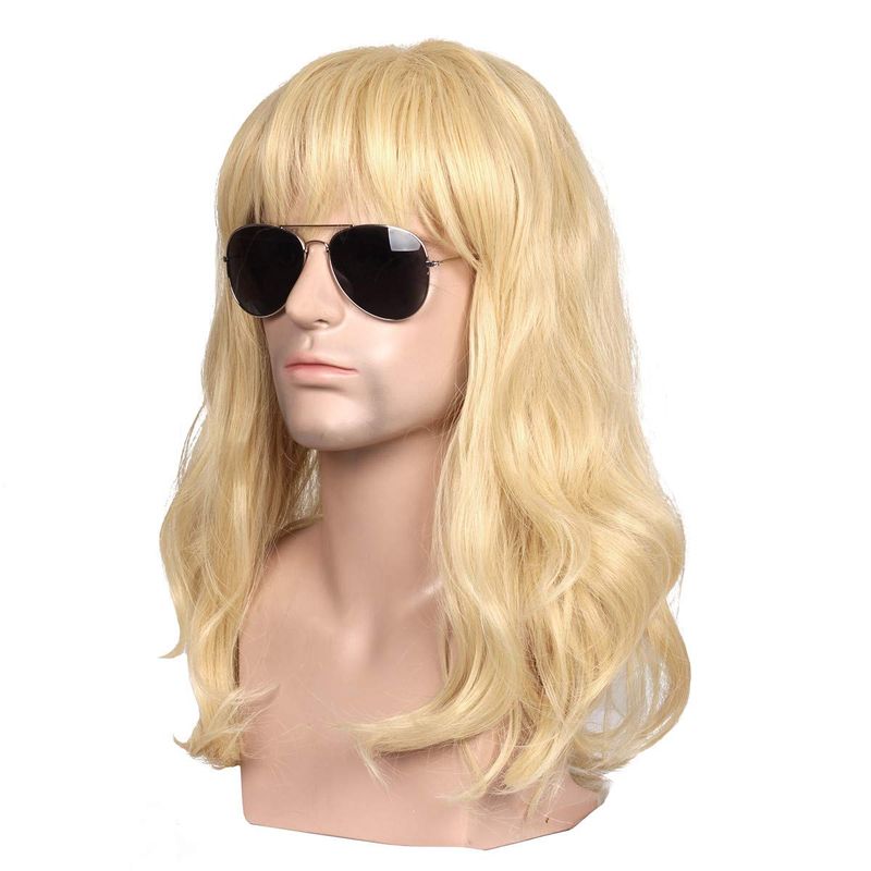 ColorGround Long Wavy 80s Men Fashion Smart Rocker Style Wig - Online ...
