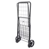 Folding Shopping Cart Swivel Wheels w/Extra Back Basket Laundry Carts Versatile