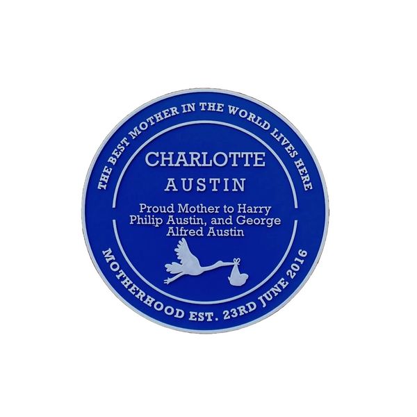 English Heritage Style Blue Plaque - Personalised 3D Plaques