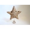 Noma Metal Mesh Tree Top Star in assorted colours - 25cm (Beige)