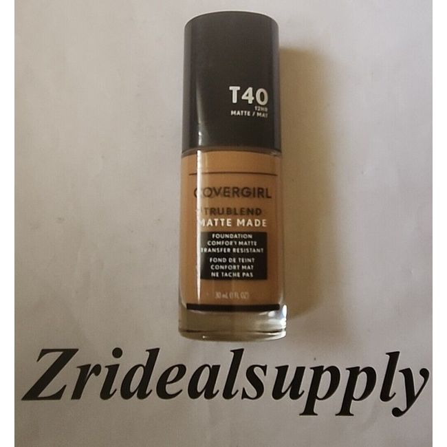 COVERGIRL TruBlend Matte Made Liquid Foundation, Sun Beige T40