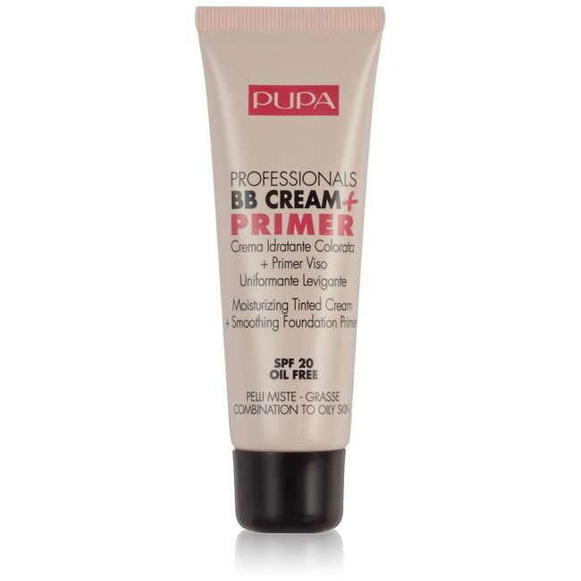 Pupa Professionals BB Cream + Primer For Combination to Oil Skin. SPF20. Oil Free (002 Sand)