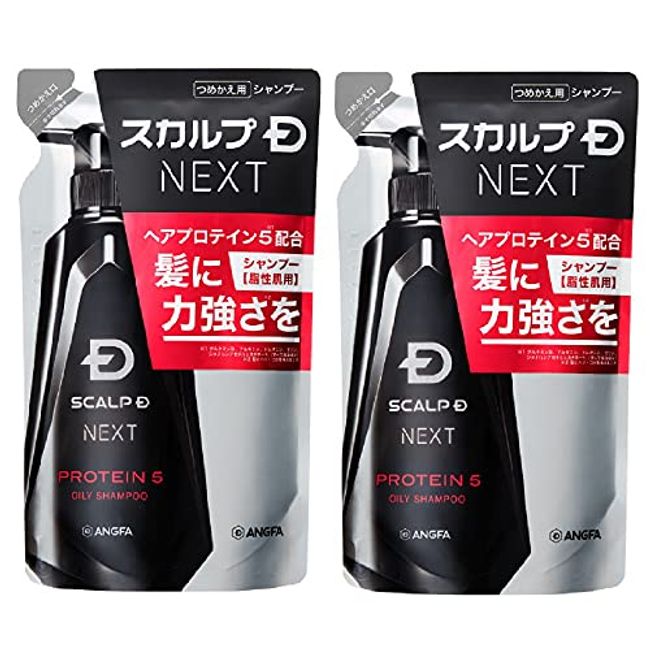 Scalp D Next Protein 5 Scalp Shampoo for Men, Set of 2, Oily for Oily Skin 10.1 fl oz (300 ml), Anfer