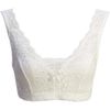 kimono cafe Lace Bra, White, white