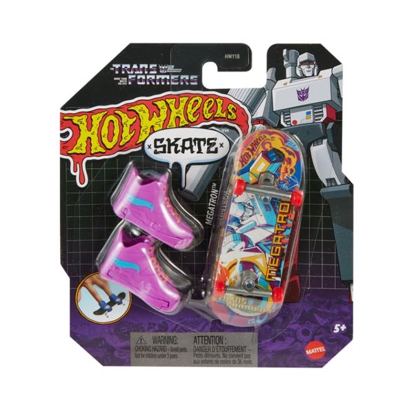 Hot Wheels Skate Transformers Megatron Finger Skateboard