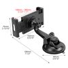 QWORK® Car Front Tablet Holder for 4.7"-12.3" Devices, Windshield/Dashboard Tablet Mount 360° Rotatable with Strong PU Suction Cup