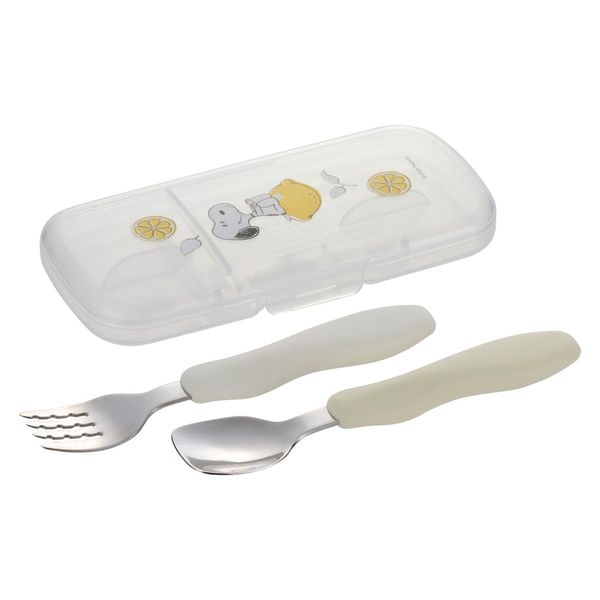 Richell Peanuts Collection Chopstick Spoon/Fork (with Case) FS 1 Piece Snoopy 18 Months