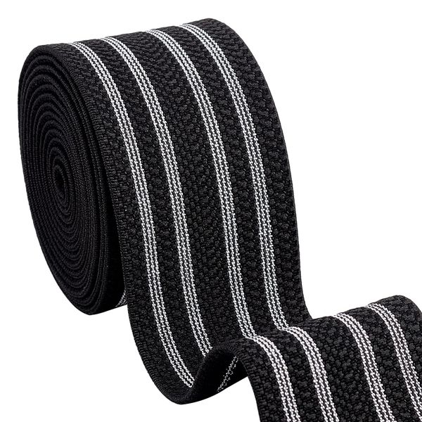 PH PandaHall Polyester Flat Elastic Band, Wide, Total Length: 72.0 ft (1.82 m), Pajamas, Rubber Pants, Sewing Materials, Crafts, Clothes, Elastic Band, Elastic Strap, Replacement Band, Handmade