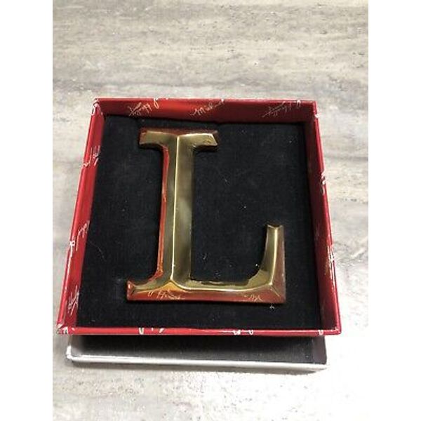 Unique Monogram Polished Brass Door Knocker NEW By Michael Healy “L”