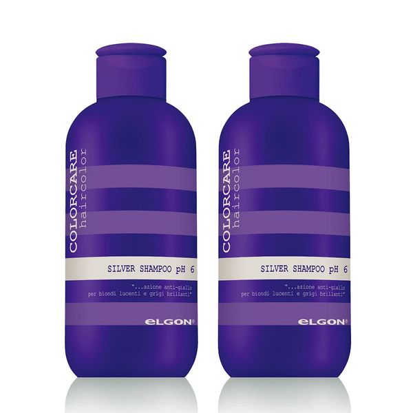 eLGON Color Care Silver Shampoo 10.1 fl oz (300 ml) Set of 2