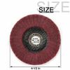 5Pcs 320 Grit Polishing Grinding Buffing Wheel 4.5 Inch Flap Discs Angle Grinder