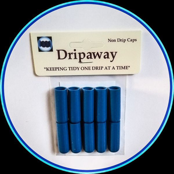 10 Blue Dripaway Non Drip Caps