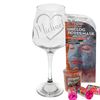 Always Looking Good Personalised Engraved Wine Glass with Heart & Name (Small - Empty)