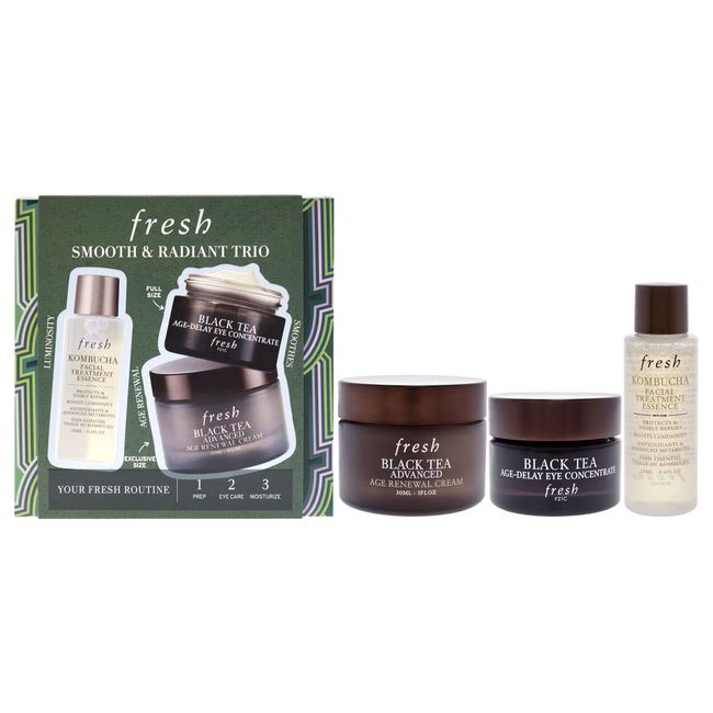 Smooth And Radiant Trio by Fresh for Women - 3 Pc Kit Set