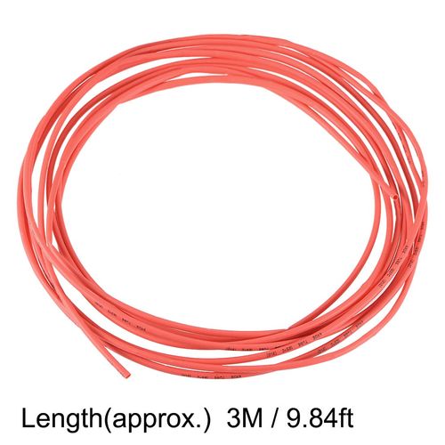 sourcing map Heat Shrink Tubing, 3/16"(5mm) Dia 2:1 rate Shrinkable Tube Cable Sleeve 10ft - Red