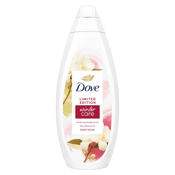 Dove Winter Care Body wash Body Cleanser shower gel with a winter spice & jasmine scent for softer, smoother skin after one shower 225 ml