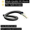 Black Conduit Split Plastic Flexible Cable Tidy Solution Tube Trunking 6.2mm - 10m