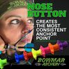 Bowmar Archery Nose Button, Extremely Light Weight, Creates Consistent Anchor Point, Two Sizes Included (Pink)