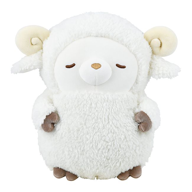 Libuhao 98711-12 Body Pillow, Poksin, Sheep, M; Total Length: Approx. 9.8 inches (25 cm), Fluffy, Cute