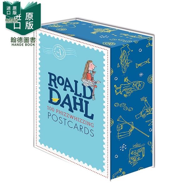 【现货】Roald Dahl 100 Phizz Whizzing Postcards 罗尔德·达尔100张精美明信片 英文原版图书籍进口正版Roald Dahl