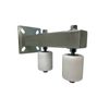 Adjustable 3" White Guide Roller for Sliding Gates Universal Bolt Fit Hard Nylon