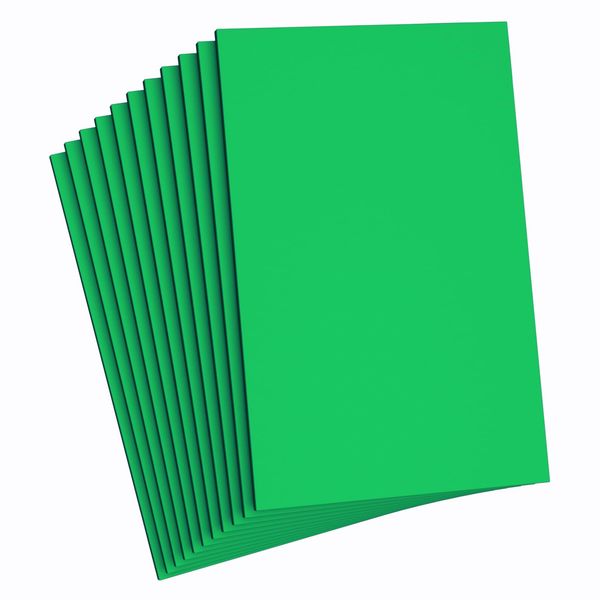 Do²ping Dark Green Foam Sheets Crafts, 8.5x5.5 Inch Eva Craft Foam Paper for Crafts Project Classroom Scrapbook DIY Cosplay (Dark Green-10 Sheets)