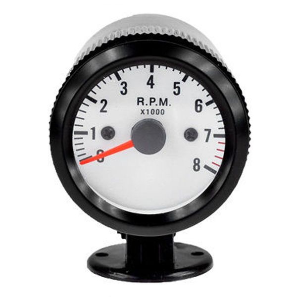 Mintice™ Car Motor Vehicle Black Face 2" 52mm Pointer Tacho Tachometer Gauge Meter LED Light