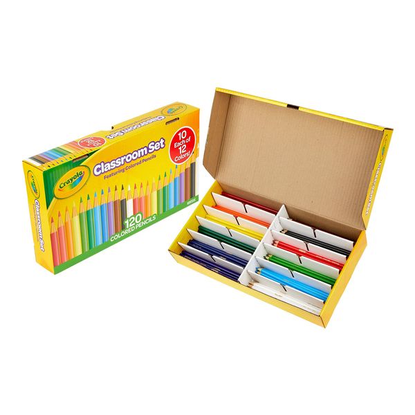 Crayola Colored Pencils Classroom Set, Bulk Colored Pencils, 10 each of 12 Colors, 120 Count