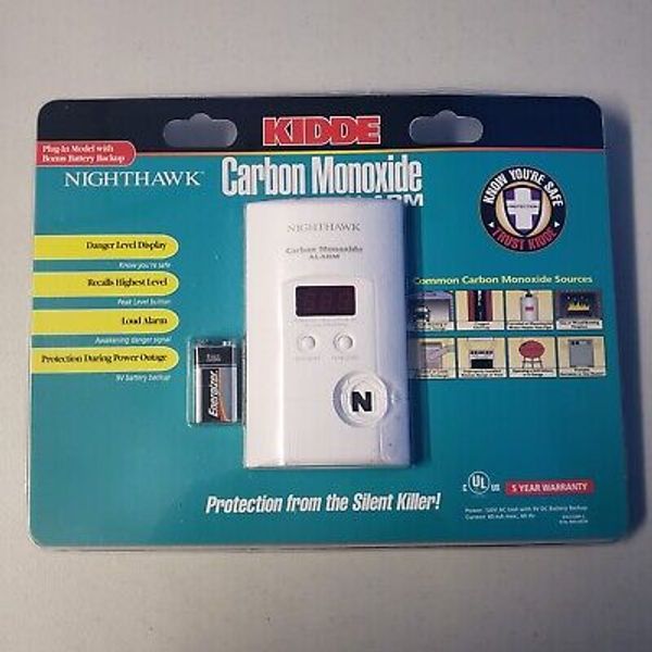 Kidde Carbon Monoxide Alarm "Night Hawk" Brand New / Sealed