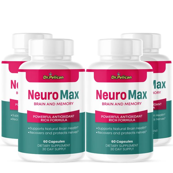 Neuro Max- Brain Support- 4 Bottles- 240 Capsules